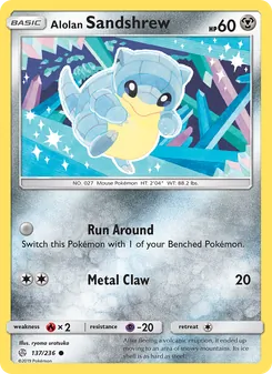Alolan Sandshrew (Cosmic Eclipse 137)