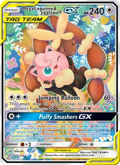 Mega Lopunny & Jigglypuff-GX (Cosmic Eclipse 226)