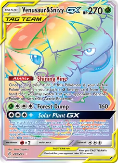 Venusaur & Snivy-GX (Cosmic Eclipse 249)