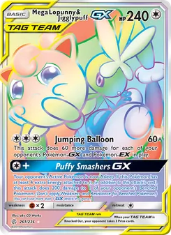 Mega Lopunny & Jigglypuff-GX (Cosmic Eclipse 261)
