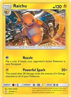 Raichu (Cosmic Eclipse 67)