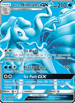 Alolan Ninetales-GX (Guardians Rising 132)