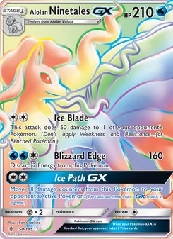 Alolan Ninetales-GX (Guardians Rising 150)