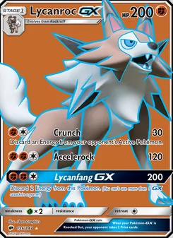 Lycanroc-GX (Burning Shadows 136)