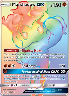 Marshadow-GX (Burning Shadows 156)