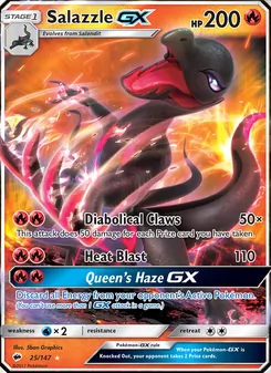 Salazzle-GX (Burning Shadows 25)
