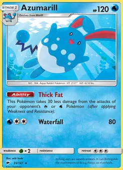 Azumarill (Burning Shadows 35)