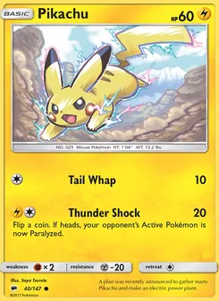 Pikachu (Burning Shadows 40)
