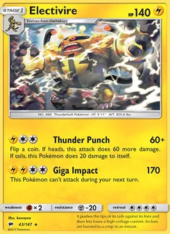 Electivire (Burning Shadows 43)