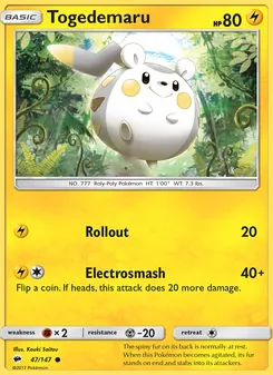 Togedemaru (Burning Shadows 47)