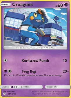 Croagunk (Burning Shadows 54)