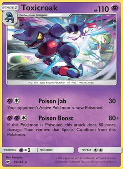 Toxicroak (Burning Shadows 55)