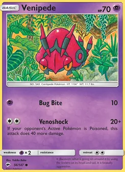 Venipede (Burning Shadows 56)