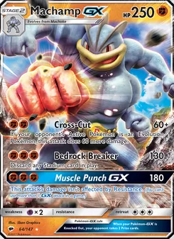 Machamp-GX (Burning Shadows 64)