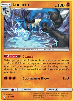 Lucario (Burning Shadows 71)