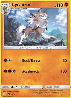 Lycanroc (Burning Shadows 76)