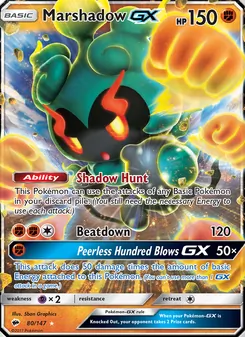 Marshadow-GX (Burning Shadows 80)