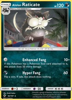 Alolan Raticate (Burning Shadows 82)