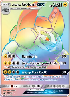Alolan Golem-GX (Crimson Invasion 113)
