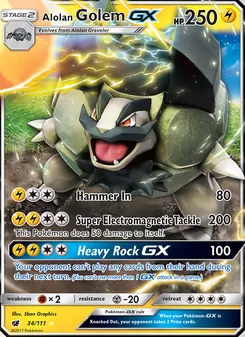 Alolan Golem-GX (Crimson Invasion 34)