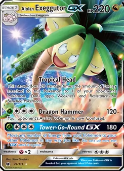 Alolan Exeggutor-GX (Crimson Invasion 74)