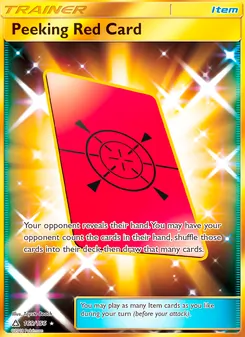 Peeking Red Card (Ultra Prism 169)