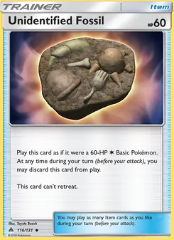 Unidentified Fossil (Forbidden Light 116)