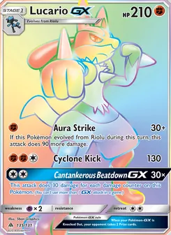 Lucario-GX (Forbidden Light 135)