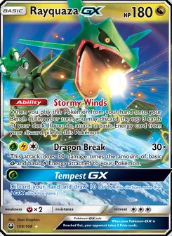 Rayquaza-GX (Celestial Storm 109)