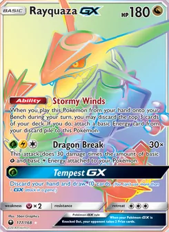 Rayquaza-GX (Celestial Storm 177)