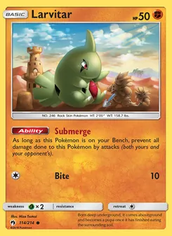 Larvitar (Lost Thunder 114)