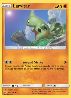 Larvitar (Lost Thunder 115)