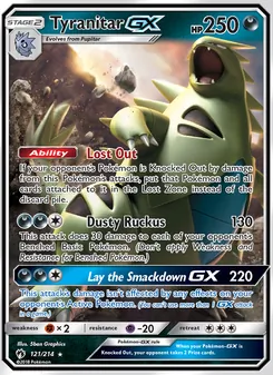 Tyranitar-GX (Lost Thunder 121)