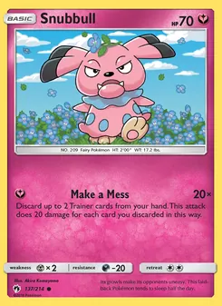 Snubbull (Lost Thunder 137)