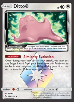 Ditto ◇ (Lost Thunder 154)