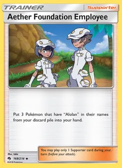 Aether Foundation Employee (Lost Thunder 168)