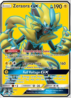 Zeraora-GX (Lost Thunder 201)