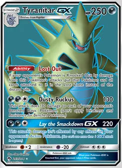 Tyranitar-GX (Lost Thunder 203)