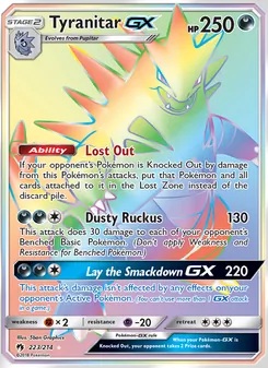 Tyranitar-GX (Lost Thunder 223)