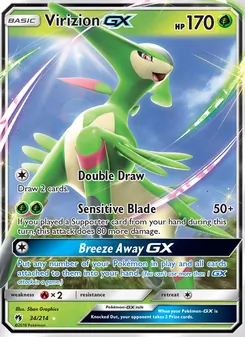 Virizion-GX (Lost Thunder 34)