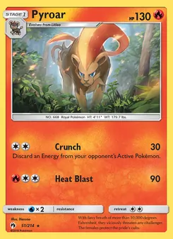 Pyroar (Lost Thunder 51)