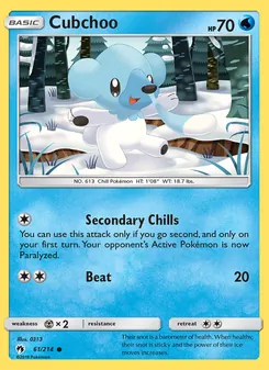 Cubchoo (Lost Thunder 61)
