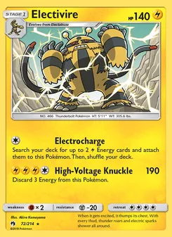 Electivire (Lost Thunder 72)
