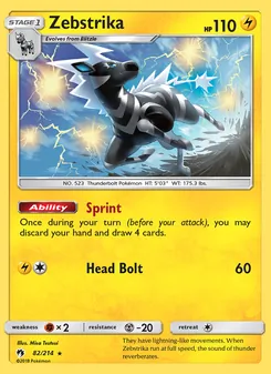Zebstrika (Lost Thunder 82)