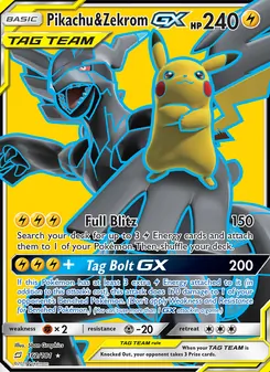 Pikachu & Zekrom-GX (Team Up 162)