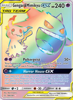 Gengar & Mimikyu-GX (Team Up 186)