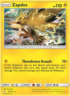 Zapdos (Team Up 40)