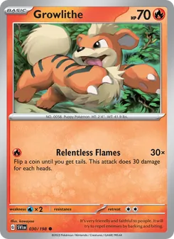 Growlithe (Scarlet & Violet 30)
