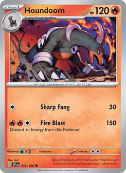 Houndoom (Scarlet & Violet 34)