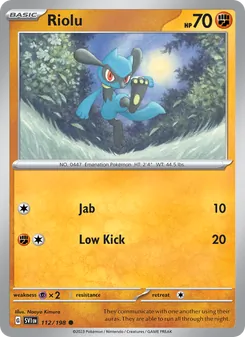 Riolu (Scarlet & Violet 112)